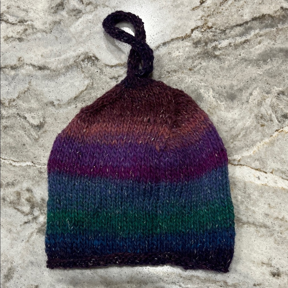 Multicolor Knit Kids Beanie